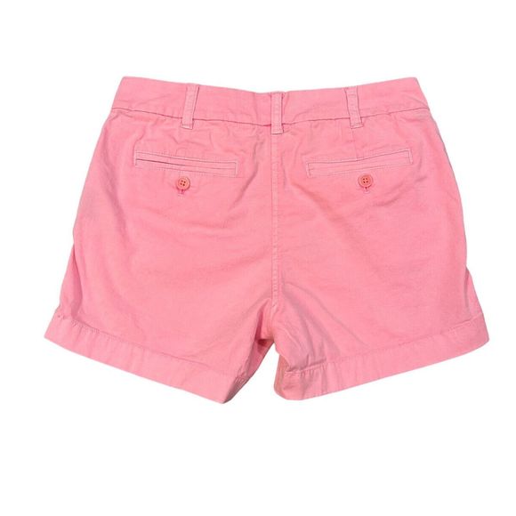 (SOLD)J Crew Size 0 Weathered Chino Shorts Fluorescent Pink Cotton Classic - Picture 6 of 6
